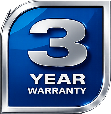 3 Year Warranty